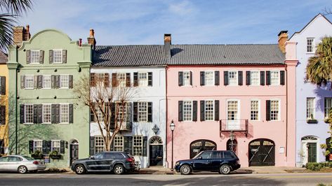 Walk the South’s most historic streets Rainbow Row, Best City, Anniversary Trips, Travel South, Charleston South Carolina, Down South, Southern Living, Weekend Trips, Best Cities