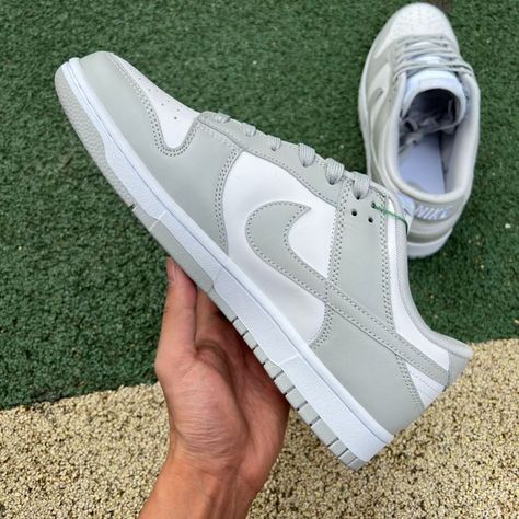 Nike Dunk Low Retro Grey Fog DD1391-103 Nike Dunk Two Toned Grey, Low Grey Fog Dunks, Nike Dunks Grey Fog, Nike Dunk Vast Grey, Nike Dunks Vast Grey, Dunks Outfit, Nike Jordan Retro, High Heel Sneakers, Classy Shoes