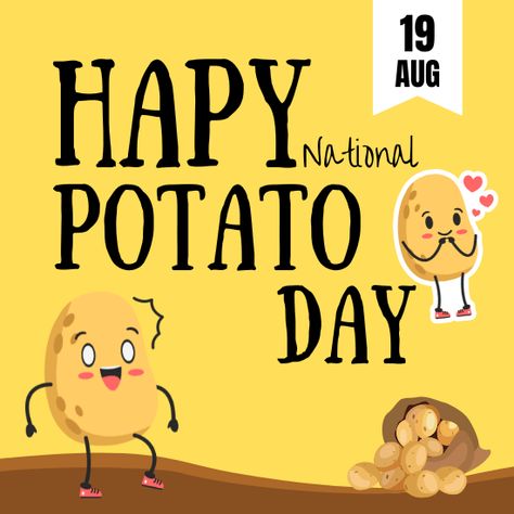 National Potato Day, observed annually on 🗓️ August 19th, is a day dedicated to celebrating the humble yet versatile potato. This beloved staple food has earned its place in cuisines all over the world. From crispy French fries to creamy mashed potatoes, the potato's culinary possibilities are vast and diverse. On this day, people come together to recognize the importance of this tuber in shaping cultures, diets, and dishes globally. Whether it's a hearty comfort meal or a gourmet creati... National Potato Day, Happy Potato, Crispy French Fries, Potato Snacks, Crispy Fry, Unknown Facts, Loaded Baked Potatoes, Potato Pancakes, Potato Wedges