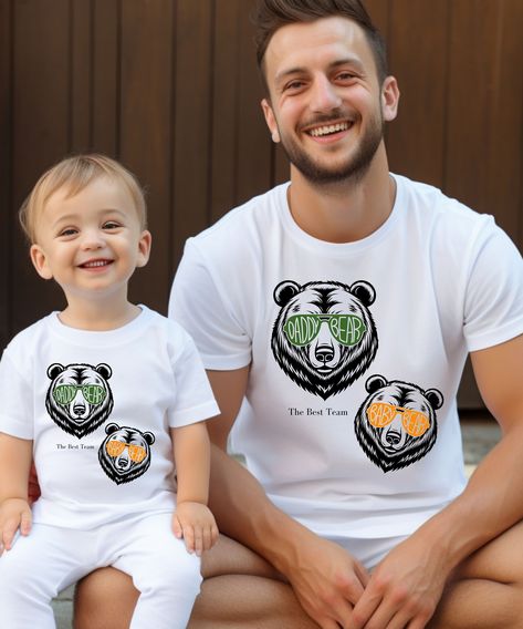 Papa Bear Baby Bear Shirt, Mama Bear Baby Bear Shirt, Daddy Bear Baby Bear Shirt, Matching Tee The best Team Mama Bear Baby Bear, Papa Baby, Bar Shirt, Dad Baby, Papa Bear, Gift For Father, Bear Shirt, Matching Tees, Baby Shirts