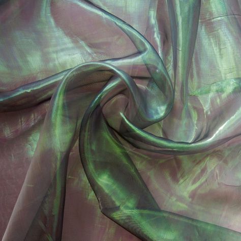 Iridescent Organza, Sewing Aesthetic, Ceiling Draping, Cupro Fabric, Event Decoration, Organza Fabric, Homescreen Wallpaper, Fashion Costume, Fashion Fabric