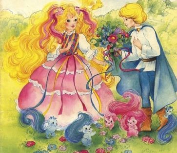 Lady LovelyLocks & Prince StrongHeart. Lady Lovely Locks Art, Prince 80s Aesthetic, The Happy Prince Illustration, Prince 1970's, Lady Locks, Lady Lovely Locks, Hair Clips 90s, Memory Board, Prince Lovesexy Band