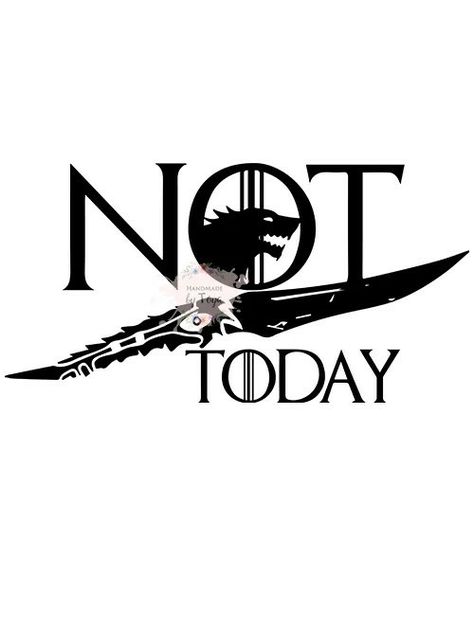 Not Today Tattoo, Arya Stark Tattoo, Not Today Arya Stark, Buttocks Tattoo, Tattoo Breast, Tattoo Mujer, Png Tattoo, Game Of Thrones Tattoo, Game Of Thrones Arya