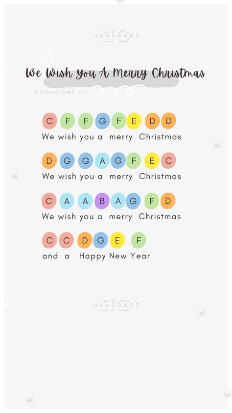 Easy-to-follow "We Wish You A Merry Christmas" piano and xylophone notes. Christmas Piano Songs For Beginners, Xylophone Notes Songs, Easy Christmas Piano Music For Kids, Baby Einstein Piano Sheet Music, We Wish You A Merry Christmas Piano, We Wish You A Merry Christmas, Merry Christmas Notes, Easy Recorder Songs, Piano Christmas Songs