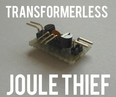 Transformerless Adjustable Joule Thief Electric Projects, Joule Thief, Circuit Crafts, Hobby Electronics, Hacking Computer, Electronics Circuit, I Will Show You, Electronics Projects, Arduino