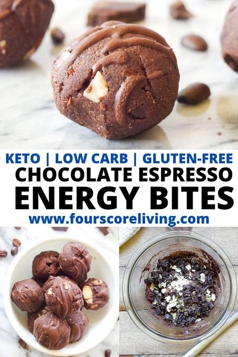 Low Carb Energy Bites, Keto Energy Bites, Keto Energy Balls, Chocolate Energy Bites, Keto Chocolate, Low Carb Chocolate, Keto Meal Prep, Favorite Comfort Food, Low Carb Recipes Dessert