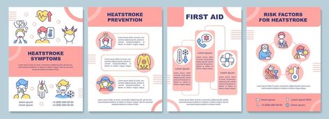 First Aid Brochure, Rosas Vector, Annual Reports, Booklet Design, Annual Report, Health Facts, First Aid, Brochure Design, Brochure Template