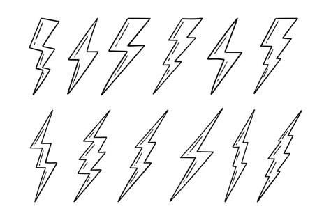 Lightning Bolt Stick And Poke, Lightning Bolt Embroidery, Lightning Bolt Doodle, Lightning Line Art, Simple Lightning Bolt Tattoo, Lightning Bolt Vector, Doodle Lightning, Lightning Doodle, Spark Drawing