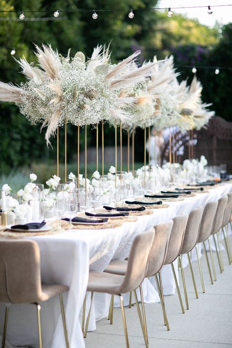 Intimate Wedding Reception // Wedding Decor // Boho Glam// Erica Marie Events Simple Wedding Decoration, Modern Glam Wedding, Neutral Wedding Decor, Boho Glam Wedding, Decoration Ideas Wedding, Glam Wedding Decor, Aesthetic Bath, Chic Wedding Decor, Modern Wedding Reception