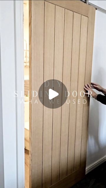 𝑽𝑰𝑪𝑲𝒀 & 𝑷𝑨𝑼𝑳 on Instagram: "DIY SLIDING DOOR

I often get messages about what we used..

Door rail @bandq_uk
Handle and door guide @amazonuk
Door from a customer @wellingtonstoresnelson
As for a lock on the door, we didn't for one as it's on our onsuite door. So it just wasn't needed. 

If you're thinking of adding one, don't hesitate it's the best thing we did in the bedroom, the space we gave gained is unreal, and it has made such a lovely feature. 

#slidingdoor #diyslidingdoor #diyhack #diyhackvideo #" Diy Sliding Cupboard Doors, Self Closing Door, Door Options, Diy Sliding Door, Diy Patio Decor, Cupboard Design, Instagram Diy, In The Bedroom, Diy Door