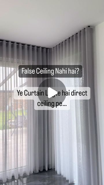 Curtains In False Ceiling, No False Ceiling Ideas, Ceiling Curtains, Curtain Ideas, Small Room Bedroom, False Ceiling, The Ceiling, Small Room, Curtain Panels