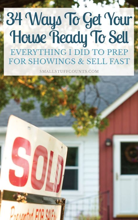 House Ready To Sell, House For Sell, Easy Home Improvement Projects, Selling A House, Sell My House Fast, Easy Home Improvement, Home Staging Tips, Sell My House, Sell Your House Fast