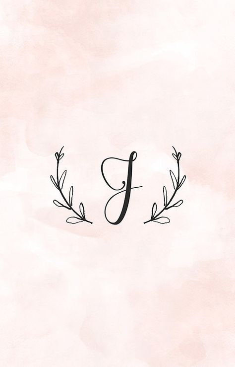 Letter J Tattoo, J Letter, J Tattoo, The Letter J, Tattoo Lettering Styles, Petit Tattoo, Initial Tattoo, Alphabet Wallpaper, Floral Initial