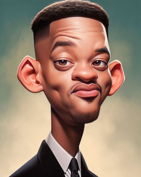 Will Smith Haha Gif, Animal Caricature, Sculpture Techniques, Pencil Drawing Tutorials, Celebrity Caricatures, Cartoon People, Digital Portrait Art, Old Cartoons, Digital Portrait