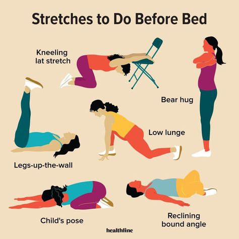 Bedtime Workout, Stretches Before Bed, Bedtime Stretches, Before Bed Workout, Bedtime Yoga, Bed Workout, Easy Yoga Workouts, Easy Yoga, Yoga Poses For Beginners