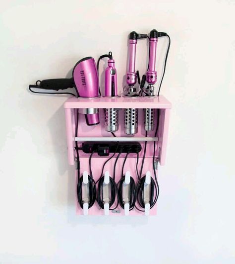 cord storage Hair Tool Holder, Tools Organization, Hair Tool Organizer, Alat Makeup, Valentine Diy, Hacks Beauty, Hair Tool, Beauty Salon Decor, Organization Diy