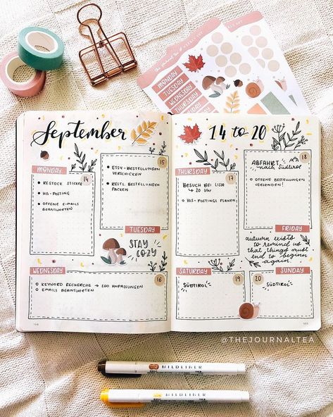 33+ Amazing Bullet Journal Weekly Spreads You'll Want To Steal (UPDATED!) Organizator Grafic, Penanda Buku, Diy Buch, Bullet Journel, Bullet Journal Weekly, Bujo Planner, Bullet Journal Ideas Templates, Creating A Bullet Journal, Bullet Journal Paper