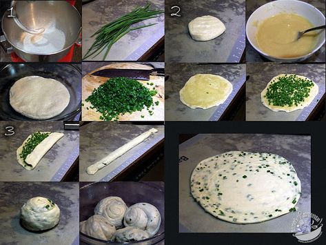 A taste of memories -- Echo's Kitchen: Taiwanese Spring Onion Pancake/Scallion Pancake （葱油饼） Spring Onion Pancake, Onion Pancake, Growing Onions, Taiwanese Cuisine, Scallion Pancakes, My Sister In Law, Good Recipe, Breakfast On The Go, Chinese Cooking