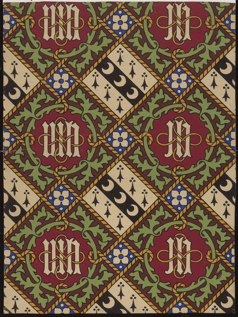 Wallpaper | Pugin, Augustus Welby Northmore | V&A Explore The Collections The Gothic, J G, National Art, Victoria And Albert, Victoria And Albert Museum, Woodblock Print, Digital Wallpaper, Of Wallpaper, Desktop Wallpaper