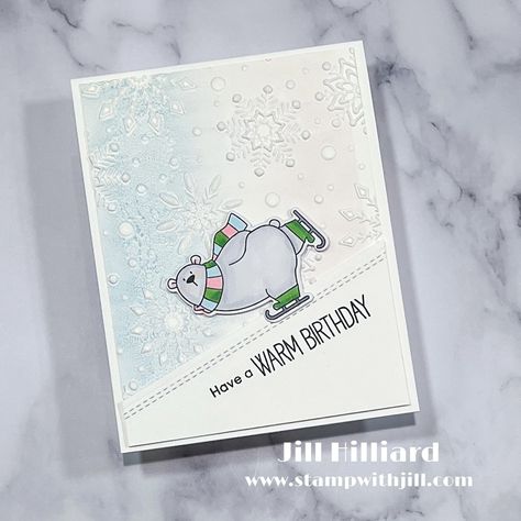 Polar Bear Christmas Cards, Polar Bear Card, Polar Bear Christmas, Masculine Birthday Cards, Homemade Christmas Cards, Mft Stamps, Christmas Drawing, Winter Cards, Homemade Christmas