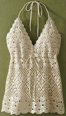 Gilet Crochet, Mode Crochet, Crochet Summer Tops, Crochet Tank, Crochet Woman, Crochet Top Pattern, Love Crochet, Summer Crochet, Monokini