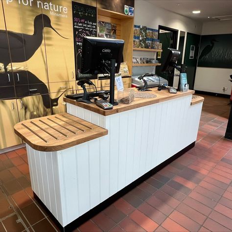 ✨ We love receiving customer feedback and photos of the final product in its new home 🎉 "We are really pleased with the counter and have been receiving so many positive comments. Thank you Ray and Stagecraft all your help with the design and supply" Kirstie, RSPB Minsmere, May 2024 RSPB was looking for an all-in-one custom Shop Counter / Retail Checkout / Reception Desk solution to update their existing retail area. We have supplied other RSPB centres in the past, We love our returning cu... Shop Till Counter, Retail Counter Design, Readymade Shop Counter Design, Store Register Counter, Checkout Counter With Numbers, Retail Store Check Out Counter, Retail Checkout Counter, Till Counter, Small Cash Counter Table Design Shop