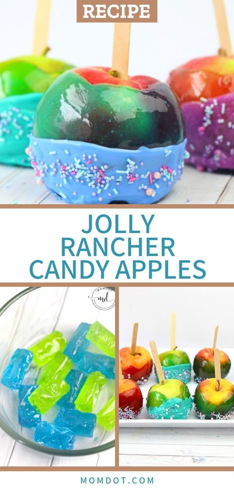 Jolly Ranchers Candy Apples, Candy Apples Recipe, Jolly Rancher Apples, Candied Apples Slices, Jolly Rancher Candy, Gourmet Candy Apples, Jolly Ranchers Candy, Candied Apples, Candy Apple Recipe