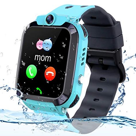 Themoemoe Kids GPS Tracker Watch, Kids Smartwatch IP68 Waterproof With GPS Tracker Phone Alarm Clock Game Camera Compatible with 2G T-mobile Birthday Gift for Kids(S12B-Blue). For product & price info go to:  https://all4hiking.com/products/themoemoe-kids-gps-tracker-watch-kids-smartwatch-ip68-waterproof-with-gps-tracker-phone-alarm-clock-game-camera-compatible-with-2g-t-mobile-birthday-gift-for-kidss12b-blue/ Phone Watch For Kids, Clock Games, Mobile Watch, Best Kids Watches, Game Camera, T Mobile Phones, Swiss Army Watches, Gps Tracking, Smart Watches