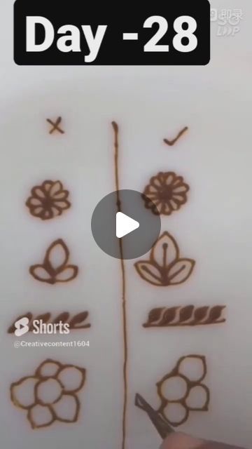 Henna For Beginners, Henna Stain, Beginner Henna Designs, Very Simple Mehndi Designs, Mehndi Artist, Hand Pictures, Mehndi Designs For Beginners, Mehndi Art, Simple Mehndi Designs