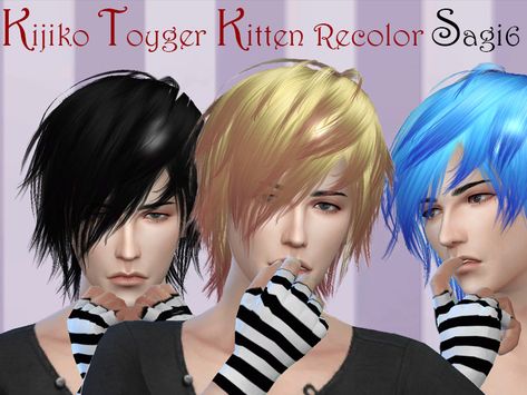 Ts3 Male Cc, Sims 4 Male Hairstyles, Scene Boy Hair, Sims 3 Male Hair, Toyger Kitten, Sims 4 Hairstyles, Sims 4 Cc Goth, Goth Male, Emo Boy Hair