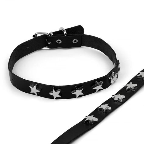 Complete your fit with the perfect finishing touches. Our faux leather chokers and bracelets add just the right amount of bold and edginess to your style. Shop these pieces on our site! . . #bodyartforms #bodyjewelry #piercings #altjewelry #fauxleatherchoker #spikeschoker #jewelry Gothic Choker Necklace, Star Choker, Gothic Choker, Grunge Jewelry, Gothic Chokers, Alt Style, Bold Necklace, Goth Jewelry