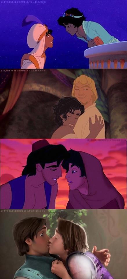 If Disney movies had a yaoi touch!!  savage Sleeping Beauty Male Version, Male Jasmine Disney, Esmeralda Disney Genderbend, Genderbend Disney Princesses, Genderbent Jasmine, Disney Villains Genderbend, Genderbend Esmeralda, Jasmine Genderbend, Disney Princess Genderbend