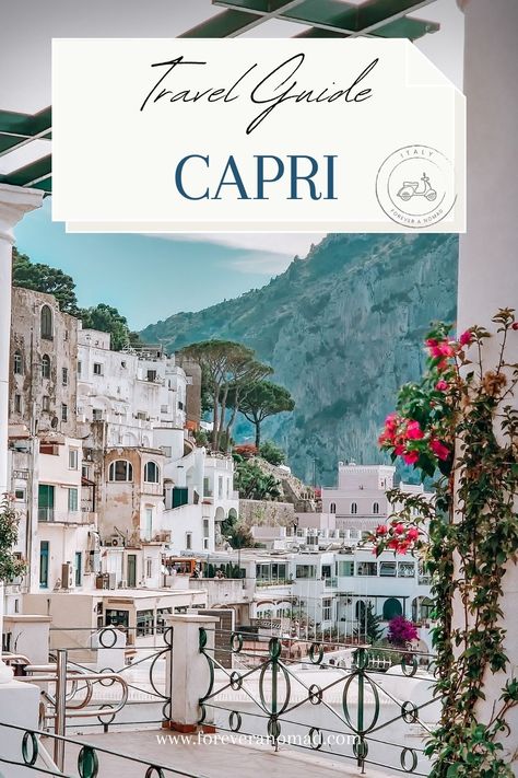 Capri, Italy Travel Guide with the best things to do, the most beautiful views, beach clubs on Capri, hotel and restaurant recommendations as well What To Do In Capri, Capri Italy Itinerary, Capri Travel Guide, Capri Things To Do, Capri Italy Restaurant, Capri Beach Club, Things To Do In Capri Italy, Capri Instagram Pictures, Capri Restaurants