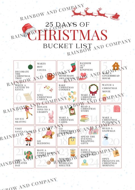 Making An Advent Calendar, Christmas Day Activities, Activity Advent Calendar, Bucket List Activity, Christmas Month, Calendar Png, Advent Calendar Activities, Cute Christmas Ideas, Christmas Bucket List