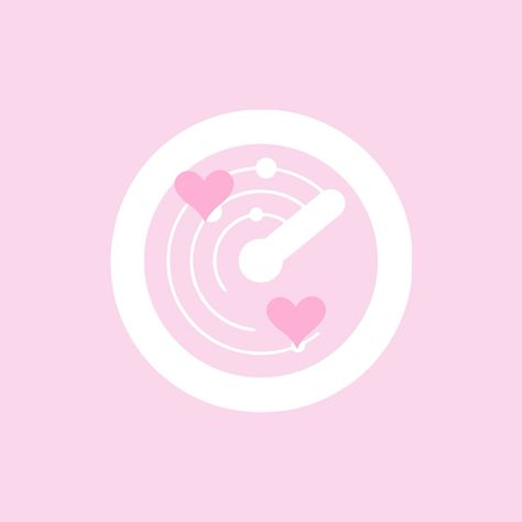 Pink Find My Icon, Find My App Icon, Heart App Icon, Pink Apps, Heart App, Widgetsmith Aesthetic, Kawaii App, Apple Background, Iphone Theme