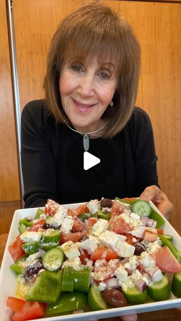 Arab Salad Recipes, Rose Reisman Recipes, Best Greek Salad, Greek Yogurt Recipes, Awesome Food, Yogurt Recipes, Greek Food, Food Choices, Greek Salad