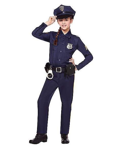 Kids Police Officer Costume - Deluxe - Spirithalloween.com Kids Police Costume, Kids Police Officer Costume, Mad Hatter Costume Kids, Halloween Costumes Adult, Police Halloween Costumes, Officer Costume, Trouble Makers, Home Halloween Costumes, Police Officer Costume