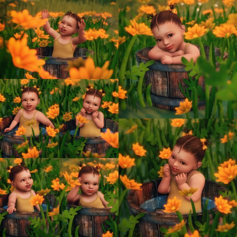 Outdoor Bath Pose Pack | Katverse Sims 4 Infant Poses, Infant Poses, Sims 4 Infant, Toddler Cc Sims 4, Toddler Poses, Sims Stories, Sims Baby, Sims 4 Family, Sims 4 Cc Shoes