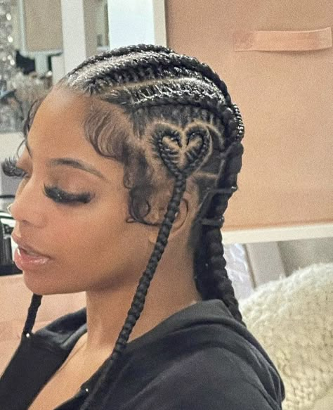 Feed In Braids Hairstyles, Cute Braided Hairstyles, Braids Hairstyles Pictures, Protective Hairstyles Braids, Girls Hairstyles Braids, Dope Hairstyles, Hair Laid, Cornrow Hairstyles, African Braids