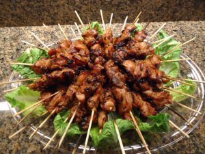 Relax with PBS Food's best Summer cookout recipes. #PBSCookoutContest Fruit Kabob, Teriyaki Chicken Skewers, Party Chicken, Appetizer Party, Chicken Skewer Recipe, Platter Board, Pbs Food, Summer Cocktail Party, Cocktail Party Food