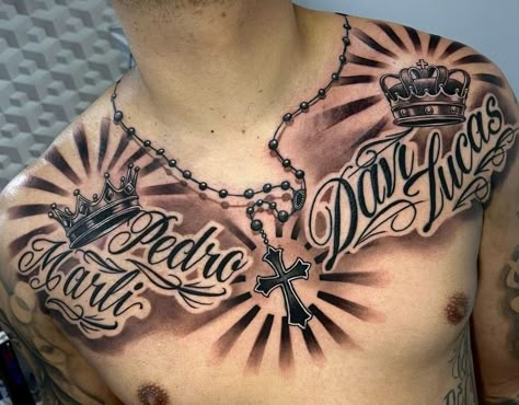 Chest Lettering Tattoo, Bae Tattoo, Chest Tattoo Fonts, Chest Tattoo Lettering, Tattoo Peito, Toilet Drawing, Chicano Tattoos Sleeve, Font Tattoo, Basketball Uniforms Design