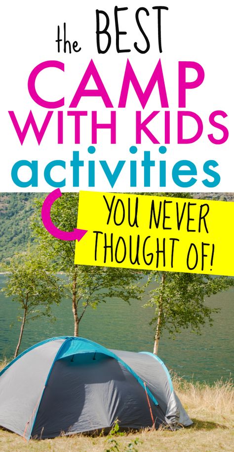 Fun Camping Activities For Kids, Daycamp Activities For Kids, Camp Ground Activities, Camping With Kids Activities, Fun Camping Ideas For Kids, Camping Fun For Kids, Camping Fun Ideas, Camping Ideas Kids, Kids Camping Games