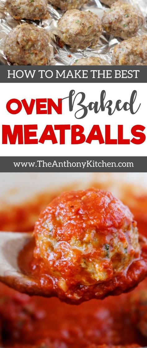 Oven Baked Meatballs, Baked Meatball Recipe, Italian Style Meatballs, Baked Meatballs, Beginner Recipes, Meatball Bake, Meatball Recipes Easy, Best Oven, Meatballs Easy