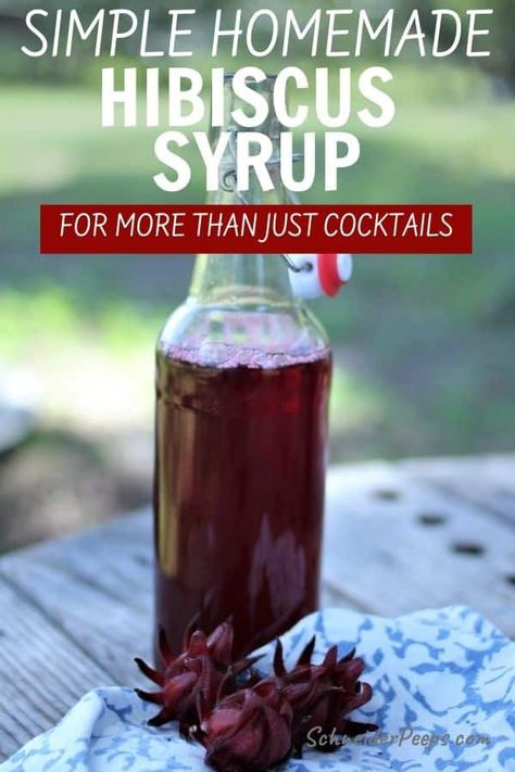 Hibiscus Recipes, Hibiscus Recipe, Hibiscus Syrup, Simple Syrups, Fire Cider, Simple Syrup Recipes, Make Simple Syrup, Cider Recipe, Homemade Syrup