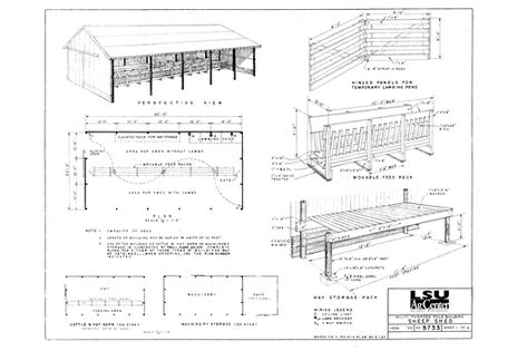 Multipurpose Pole Bldg. Sheep Shed Sheep Shed Plans, Sheep Shed, Sheep Shelter, Sheep Barn, Lsu College, Shed Floor Plans, Sheep Shearing, Shed Plan, Detailed Plans