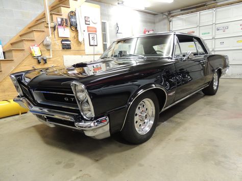 For Sale 1965 GTO 4 Speed    http://www.ericsmusclecars.com/1965-pontiac-gto-black-on-black-4-speed/ 65 Gto, 1965 Gto, Pontiac Michigan, 1966 Gto, 1965 Pontiac Gto, 1966 Chevelle, Z Car, Car Man Cave, Ticket To Ride