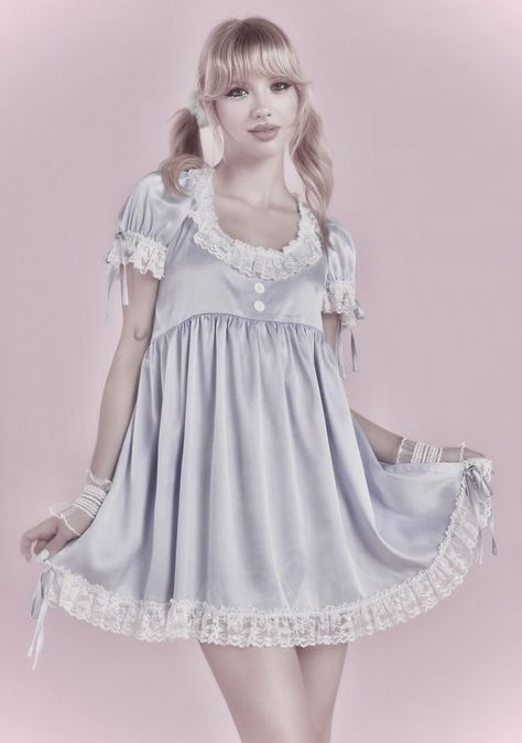 Babydoll Astethic, Baby Doll Aesthetic Outfits, Babydoll Dress Vintage, Outfit Themes, Japanese Style Clothing, French Maid Dress, Sassy Outfit, Sugar Thrillz, Girly Dresses