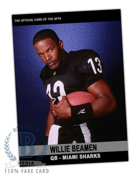 Willie Beamen, Any Given Sunday, Jamie Foxx Fantasy Draft, Any Given Sunday, Football Draft, Sports Movies, Movie Card, Sports Movie, Sports Card, Hockey Cards, Card Collection