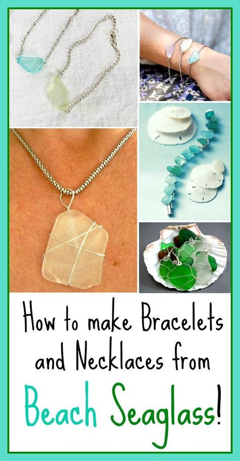 Beach Glass Crafts, Make Bracelets, Wire Jewelry Making, Sea Glass Bracelet, Beach Glass Art, Sea Glass Beach, Beachglass Jewelry, Sea Glass Crafts, Seashell Jewelry