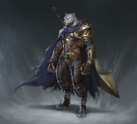 Tabaxi Knight, Dnd Tabaxi, D D Character Ideas, Fantasy Love, Fantasy Races, Dungeons And Dragons Characters, Fantasy City, D&d Dungeons And Dragons, Fantasy Armor